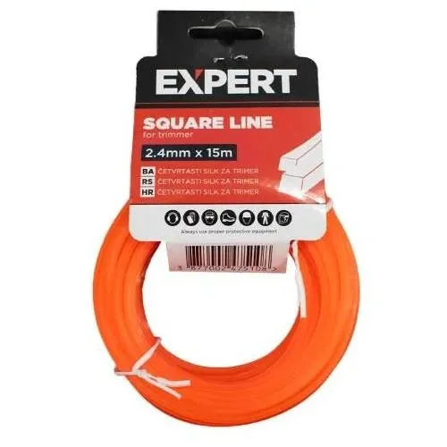 EXPERT Silk za trimer četvrtasta nit 2,4 mm x 15 m