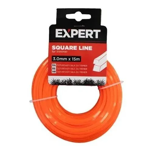 EXPERT Silk za trimer četvrtasta nit 3 mm x 15 m