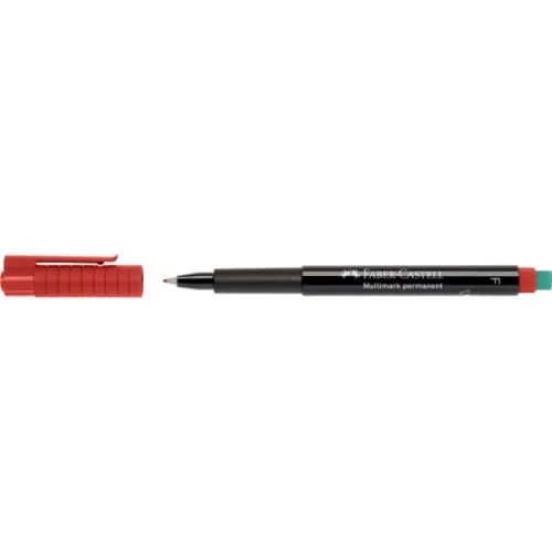 Faber Castell F flomaster, crveni