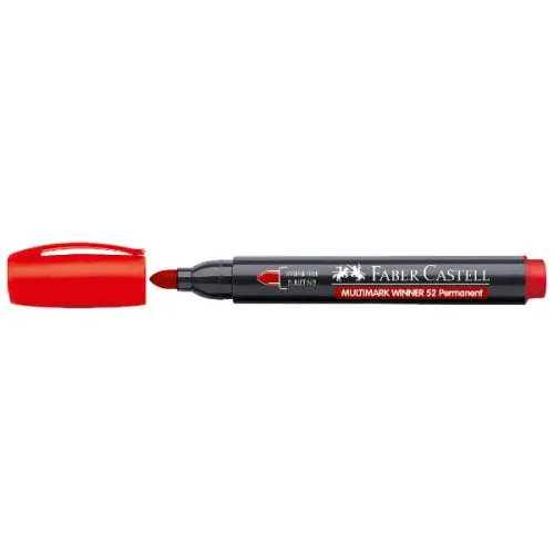 Faber Castell permanentni marker, crveni