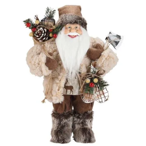 Figura Deda Mraz Jouko braon 40 cm