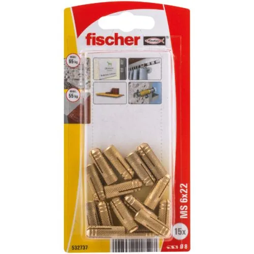 Fischer MS 6x22 K NV mesingani tipl