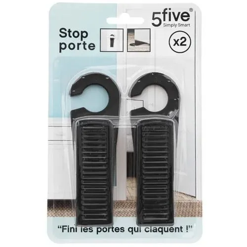 FIVE Stoper za vrata X2 4,2X12,5X2,8CM pvc crna 119467