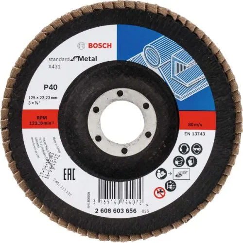 FLAP DISK IZV. X431 ZA METAL STD. 125MM G60 BOSCH