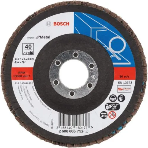 FLAP DISK IZV. X551 ZA METAL EXP. 115MM G120 BOSCH