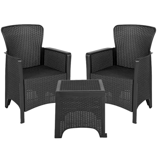 GARNITURA AMORA SA JASTUCIMA ANTRACITE