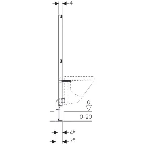 Geberit Duofix montažni element za bide-basic