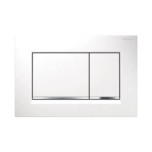 Geberit taster Sigma 30 bela-hrom-bela