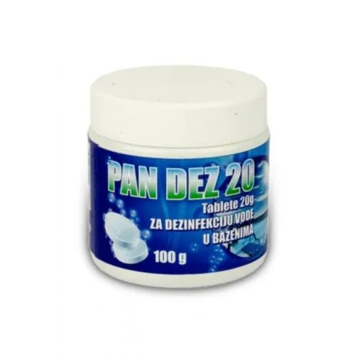 Hlorni preparat za dezinfekciju vode Pan Dez 20 100g