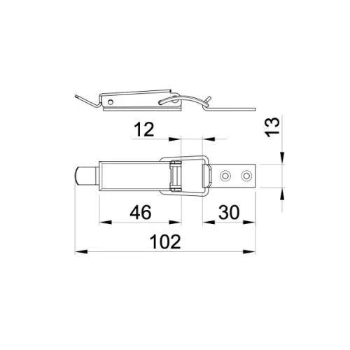 I 025 c kopča za sanduk tip C (102mm)