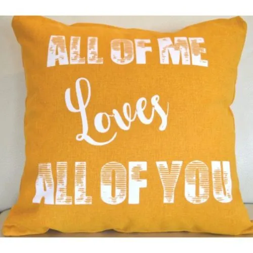 Jastuk dekorativni Love yellow 40x40