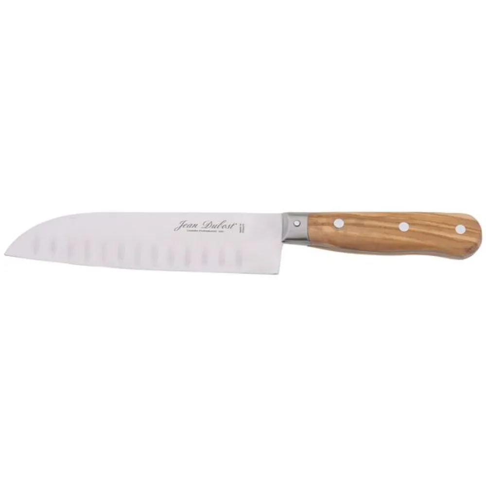 Jean dubost kuhinjski nož santoku braon