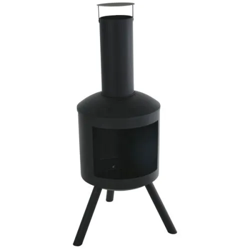 Kamin sa dimnjakom 3 noge 44,5x126cm, metalni