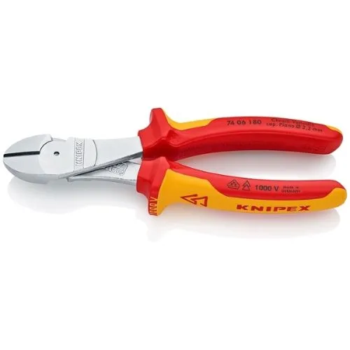 Knipex sečice kose ojačane 1000V VDE 180 mm