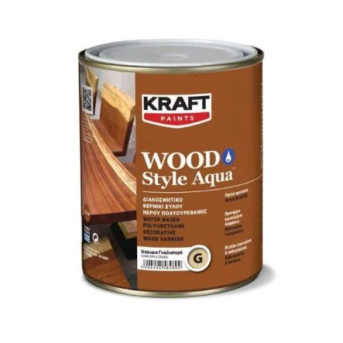 Kraft wood style aqualak sjaj 0.75l bezbojni lak