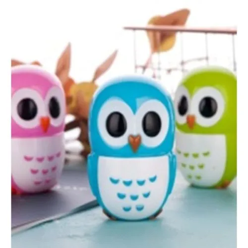LED lampa/ OWL/4xRLED/GRN/220V/EU.PLUG