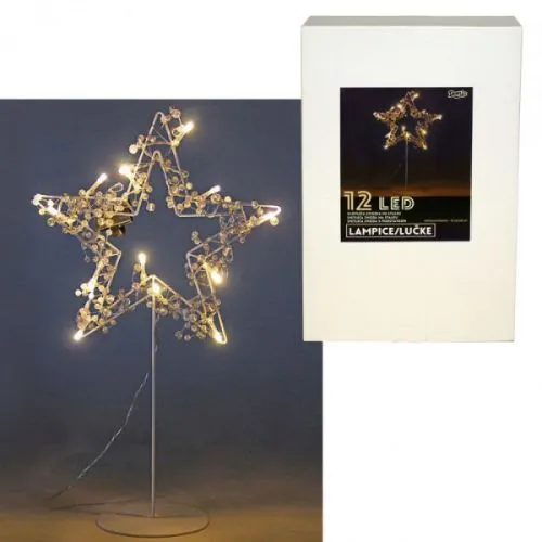 LED zvezda na stalku 41x24,5x7,5cm