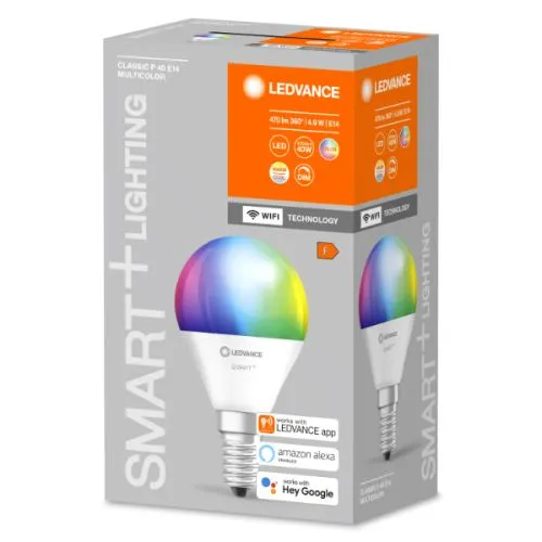 Ledvance RGB lopta smart WiFi LED sijalica, 5W E14