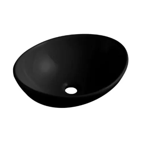 LIMA lavabo nadgradni mat crni 41x34 cm