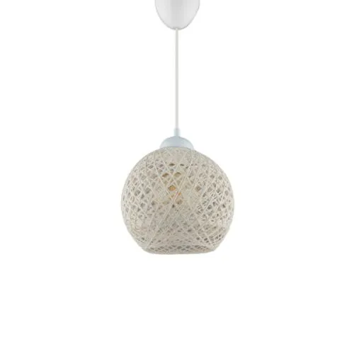 Luster pleteni beli E27 max 40W 54 cm