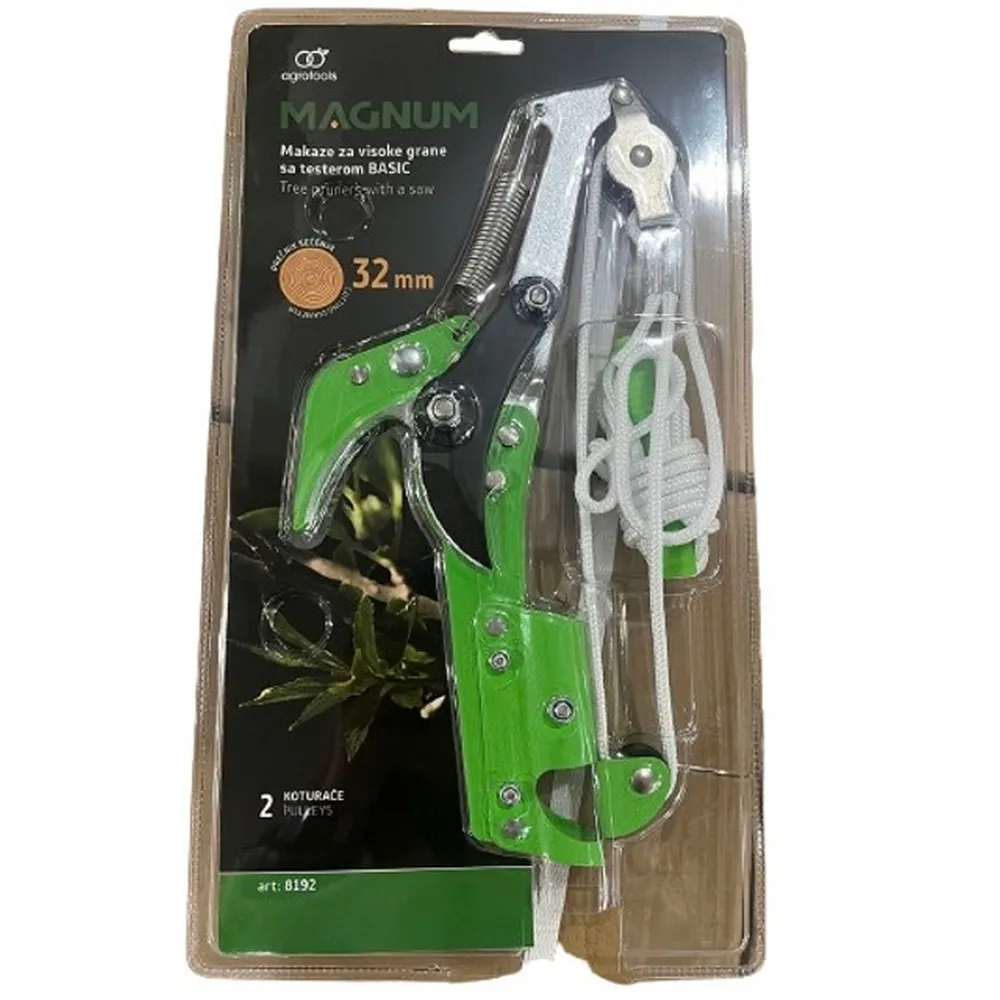 Magnum makaze za grane na potez sa testerom Basic 90433