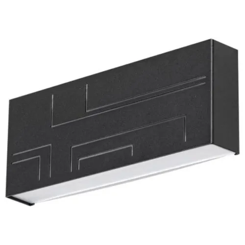 Maribor spoljna zidna LED lampa 12W, crna