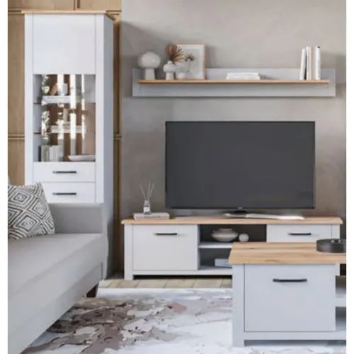 Matis Sienna TV komoda, ledeno siva/antracit
