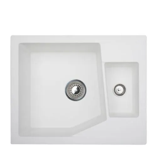 Metalac granitna sudopera Xlinea m 1.5D 620x500 Bela