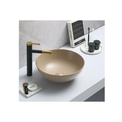 Minotti nadgradni lavabo ø 415x155 mm mat bež