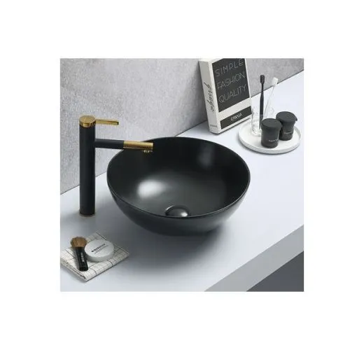 Minotti nadgradni lavabo ø 415x155 mm mat crni
