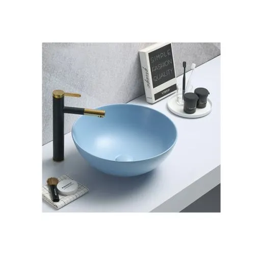 Minotti nadgradni lavabo ø 415x155 mm mat plavi