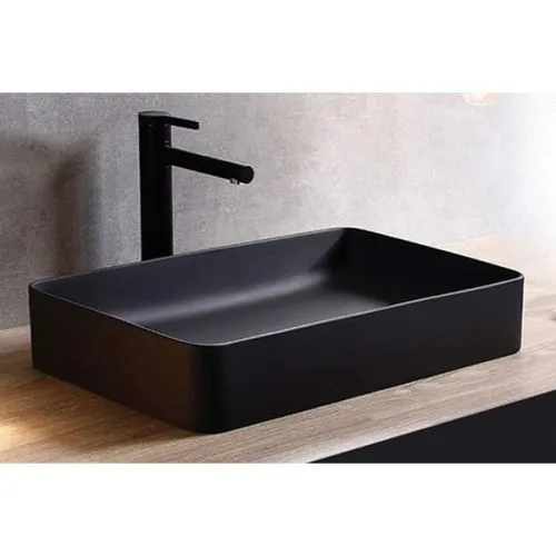 Minotti nadgradni lavabo 605x355x115 mm mat crni
