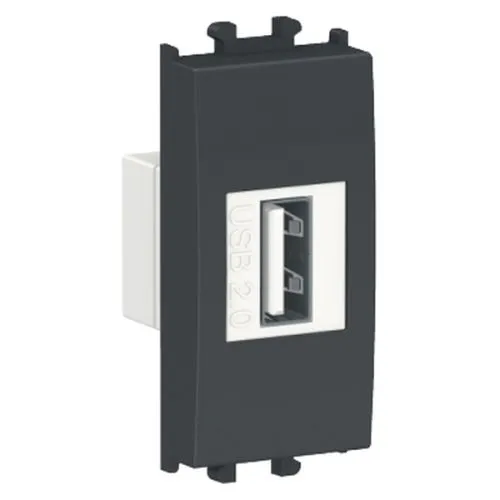Modularni USB konektor 2.0 1M crni LMR9810003
