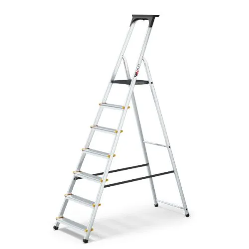 MS Pro aluminijumske merdevine 6+1 gazišta