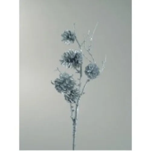 Novogodišnja dekoracija grana sa šišarkama