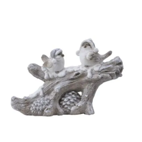 Novogodišnja dekoracija vrapci na grani