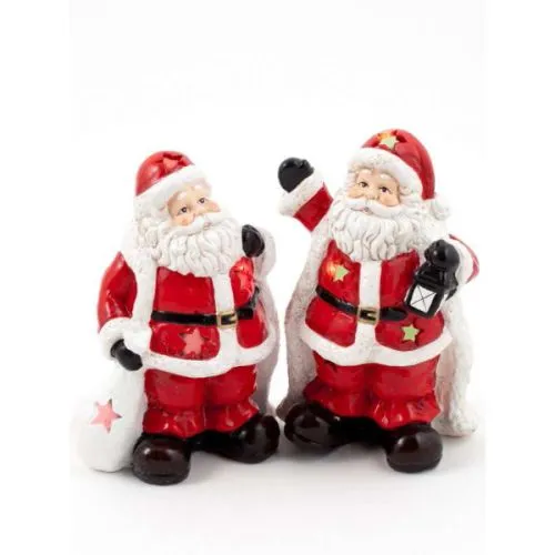 Novogodišnja figura Deda Mraz, crveni, 2 modela