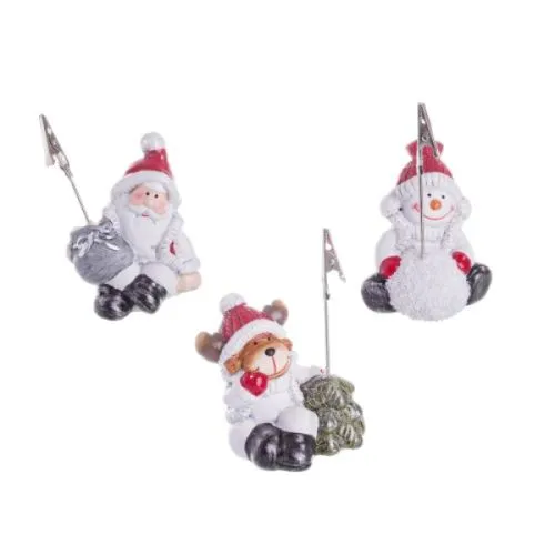 Novogodišnja figura držač za poruke 6x10cm