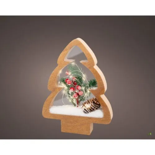 Novogodišnja figura jelka sa LED svetlom 28cm