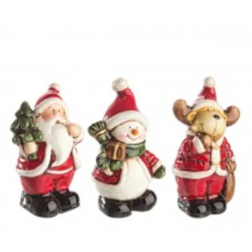 Novogodišnja figura keramička 3 modela