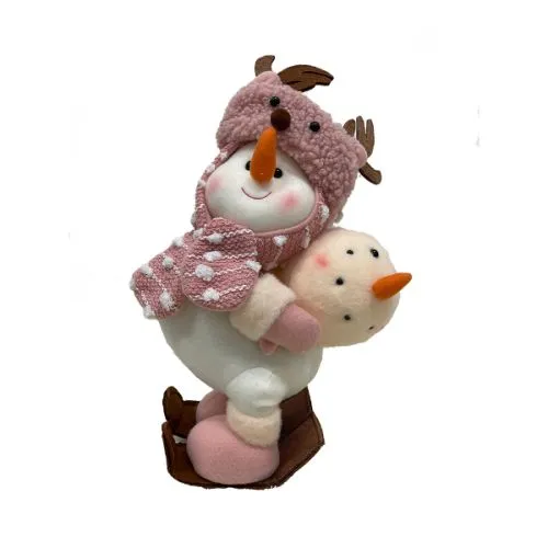 Novogodišnja figura roze medvedić 19420