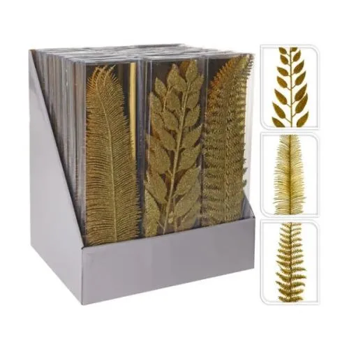 Novogodišnja grana zlatna set 3/1 više oblika