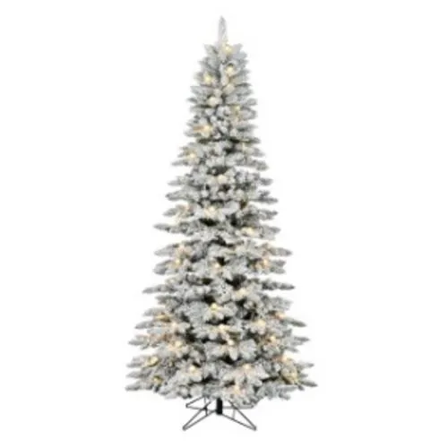 Novogodišnja jelka snežna sa lampicama 112x240cm