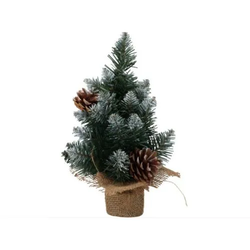 Novogodišnja jelka za sto sa šišarkama 30cm 28 grana