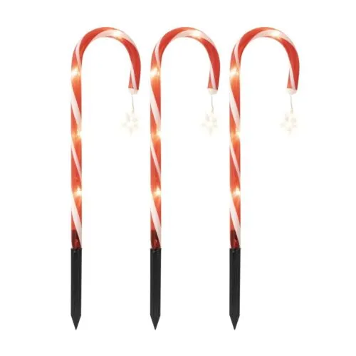 Novogodišnja LED dekoracija šećerni štap