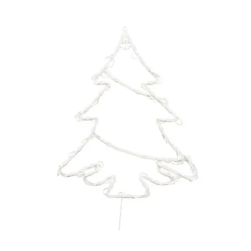 Novogodišnja LED jelka za prozor  28x33cm toplo bela