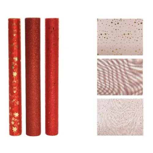 Novogodišnja traka za jelku 200x35cm, crvena