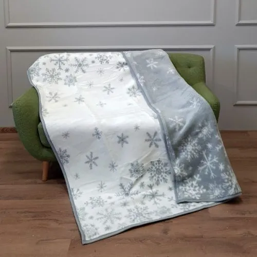 Novogodišnje ćebe Acrylic Grey Snow 150x200 cm