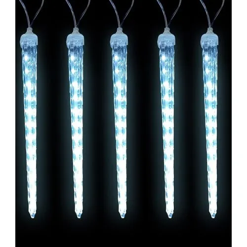 Novogodišnje LED ledenice 8 komada, 128 hladnobelih lampica, 3m, IP44