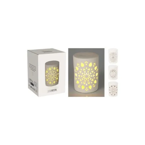 Novogodišnje LED svetlo u porcelanskoj lanterni